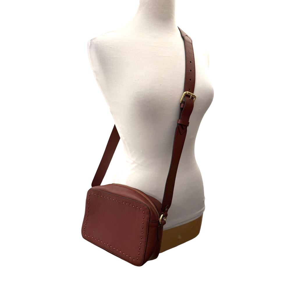 Cole Haan Burgundy Leather Crossbody Bag
